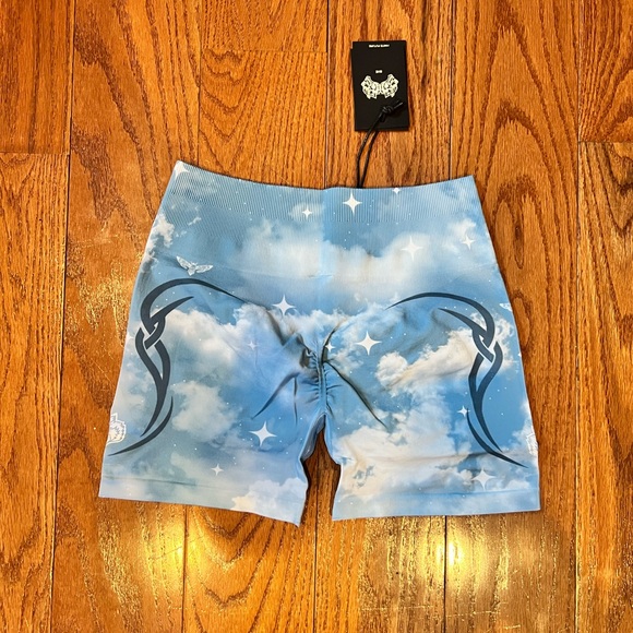 Darc Sport SHE cloud design athletic shorts size large new with tags - Picture 4 of 5